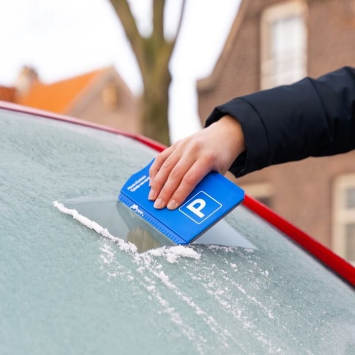 Parkeerschijf IJskrabber Veilig Rijden Greenwheels Winter