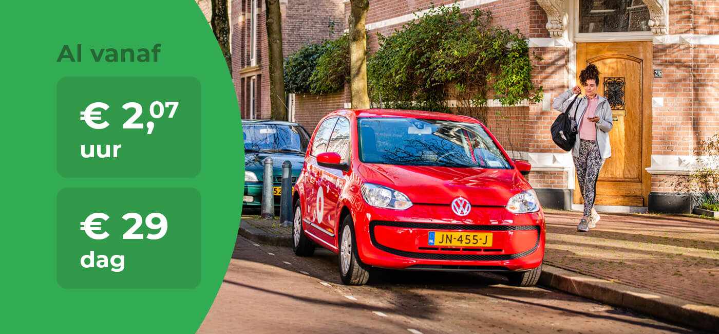 Deelauto huren met de Greenwheels app voor auto delen