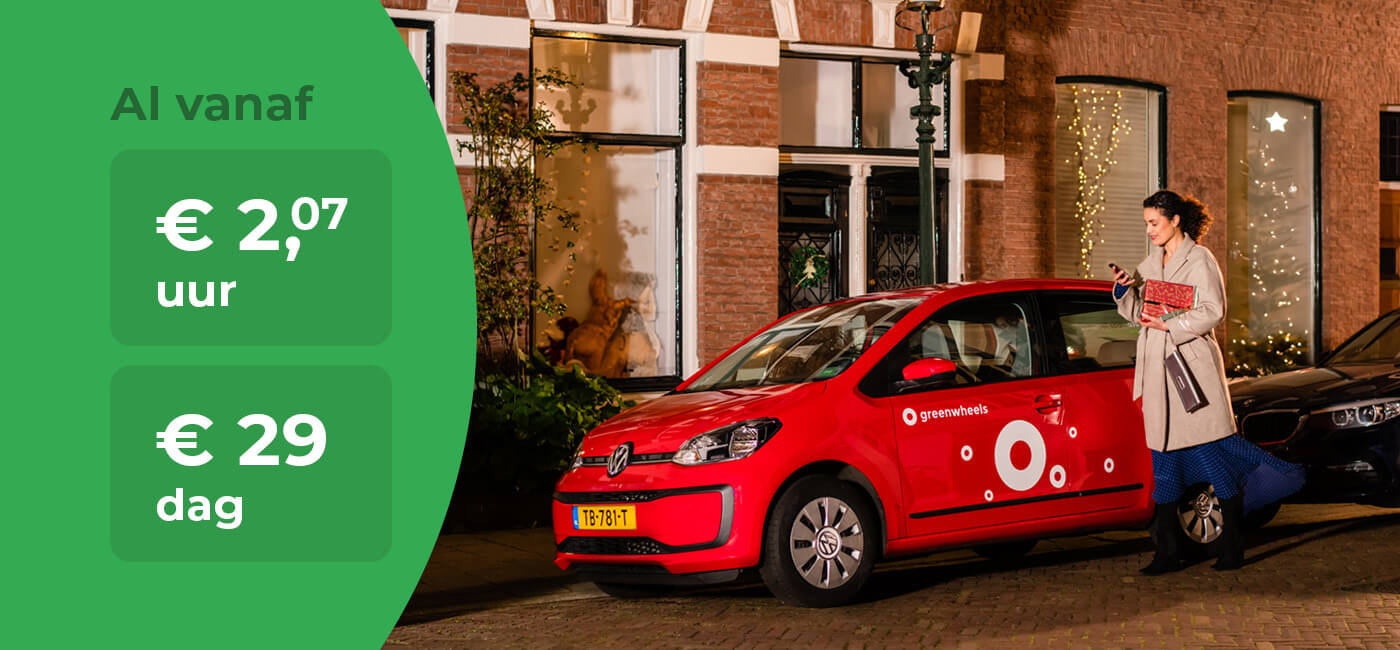 Deelauto huren met de Greenwheels app voor auto delen